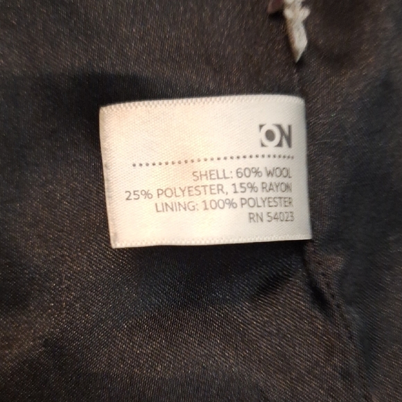 Vintage Wool Rayon Double-Breasted Red Trench Coat, Old Navy, 16, NWOT - Picture 13 of 13